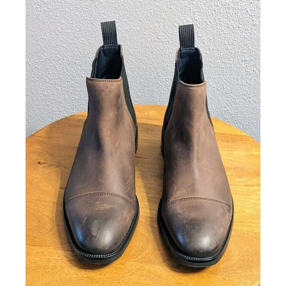 Cole Haan Wagner Grand Chelsea Boots Men's 9 M Brown Leather Waterproof C28639